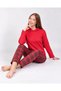 Women's Long Sleeve Interlock Fabric Hooded Tracksuit Set 100% Cotton - 2