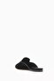 Velvet Plain Mule Black - 3