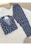 Kuzucuk Patterned Soft Touch Long Sleeve Knitted Pajama Set - 2