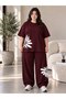 Women's Streetwear Tracksuit Set – Oversized T-Shirt and Wide-Leg Pants