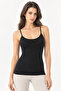 Women's 2-Piece Bamboo Elastane Thin Strap Basic Undershirt Set Flexible Daily Underwear - 8