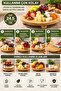 24.5 cm Round 3-Legged Bamboo Wooden Presentation Board Mini Tableware Serving Plate - 3