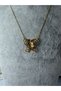 Steel Necklace with Zircon Stone Figure Models