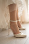 Women's 11 cm Ecru Pearl Bridal Shoes - 2