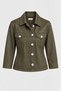 Button Detailed Lycra Women's Jacket - 5