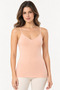 Women's Modal Cotton Thin Strap V-Neck Basic Undershirt Flexible Daily Undergarment - 2