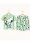 Dog Print Mint Green Boys' T-Shirt and Shorts Set - Summer Cute Cartoon Concept Cotton Short Sleeve Set - 4