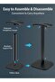 1Pc Aluminum Headphone Stand Holder Desk Organizer Universal Fit Non Slip Base Compact - 4