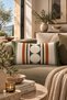 Botanica 1 Piece Rectangular Geometric Throw Pillow Cover Green Orange Modern and Geometric Patterned Decorative Double-Sided Digital Print with Hidden Zipper - 2