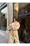 Women's High-Neck Belted Long Trench Coat - 8