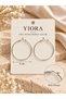Women's 316L Stainless Steel Silver Color Thin Large Hoop Earrings 4cm (40mm) - 2