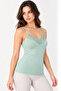 Women's 2-Piece Modal Cotton V-Neck Lace Detailed Thin Strap Undershirt Set Flexible Daily Underwear - 2