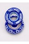 Ceramic Ashtray, Large Size, with Lid, Ocean Blue, Hand-Crafted, Odor-Proof, 12.5 cm - 4
