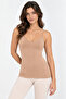 Women's Modal Cotton Thin Strap V-Neck Basic Undershirt Flexible Daily Undergarment - 4