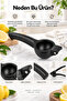 Black Manual Lemon Squeezer – Practical Citrus Press with Ergonomic Handle - 3