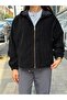 Women's Cupro Modal Hooded Jacket Zippered Relaxed Fit Casual Sports Jacket - 3