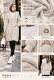 Women's Angora Fabric Long Hijab Cardigan with Elastic Waist - 2