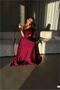 Glittery Single Detailed Evening Dress Off-The-Shoulder Fabric Dress Pleated - 3