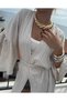 New Season Zr Brand Model Gold Large Plate Necklace