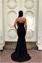 Crepe V Fish Evening Dress Fabric Dress Collar Cut - 4