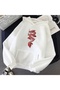 Design Dragon Printed Cotton 3 Thread Threaded Oversize Sweatshirt