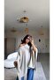 Stone Color Soft Basic Poncho - 2