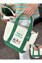 Snoopy Peanuts Beige Small Canvas Tote Bag - Limited Edition - 6