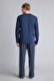 100% Cotton New Regular Fit Henley Collar Pocket Long Sleeve 2-Piece Pajama Set I2490Ax26Au - 7