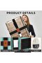 4 Pack Luggage Straps for Suitcases, Adjustable Lockable Suitcase Straps Set Travel Accessor - 4