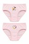 Girls' Panties Set 4-Piece Panties Set 100% Cotton Children's Underwear Dog and Heart Pattern Printed Children's Slip Panties Gift Children's Panties Set Pink White Girls' Underwear Sli̇p-K-09-Pe - 2