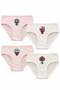 Girls' Panties Set 4-Piece Panties Set Cotton Kids Underwear Rose Flower Heart Pattern Printed Kids Slip Panties Gift Kids Panties Set Pink White Girls' Underwear Sli̇p-K-04