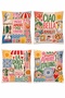 More Amore Per Favore Patterned 4-Piece Throw Pillow Cover Set - 3