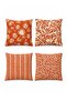 Tile Color Stripes Patterned 4-Piece Throw Pillow Cover Set - 3