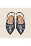 Valley Ethnic Pattern Tulle Detailed Short Thick Heeled Shoes - 3