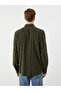 Regular Fit Long Sleeve Dobby Men's Shirt - 4