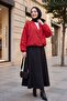 Double Pocket Parachute Jacket with Elasticated Sleeves and Waist - Red - 5