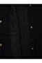 Buttoned Pocketed Long Sleeve Crew Neck Quilted Seasonal Jacket - 8