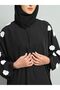 عباية سوداء سادة مع حجاب للنساء - 6