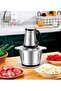 Electric Food Chopper with Stainless Steel Bowl – Multi-Purpose Vegetable & Meat Chopper, Powerful Kitchen Food Processor with Easy-Grip Handle - 4