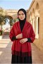 Tasseled Shoulder Shawl Red - 2
