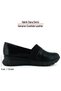 Lorraine Black Snake Genuine Calfskin Stretch Wedge Heeled Casual Shoes - 5