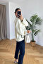 Cream-Black Shepherd Stitch Sweater - 231168 - 3