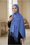 Tasseled Shoulder Shawl Indigo
