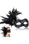 2025 New Masquerade Mask for Women with Feathers, Womens Venetian Feathers Mask for Masquerade Party, Mardi Gras, Dance Party Christmas Supplies