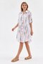 Women's Linen Tunic- Linen Patterned Tunic-1550 - 4