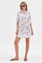 Women's Linen Tunic- Linen Patterned Tunic-1550