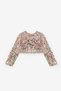 Powder Long Sleeve Girls' Sequin Crop Top and Skirt Set - Gisele - 6