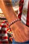 Macrame Red White Turkey National Team Fan Bracelet Handmade Adjustable Unisex Knitted Sports Rope Bracelet