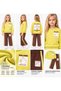 Girl's Seasonal Set with Stripes on the Top and Bottom - 2