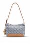 26Kc1065 Women's Stone Shoulder Bag Blue - 4